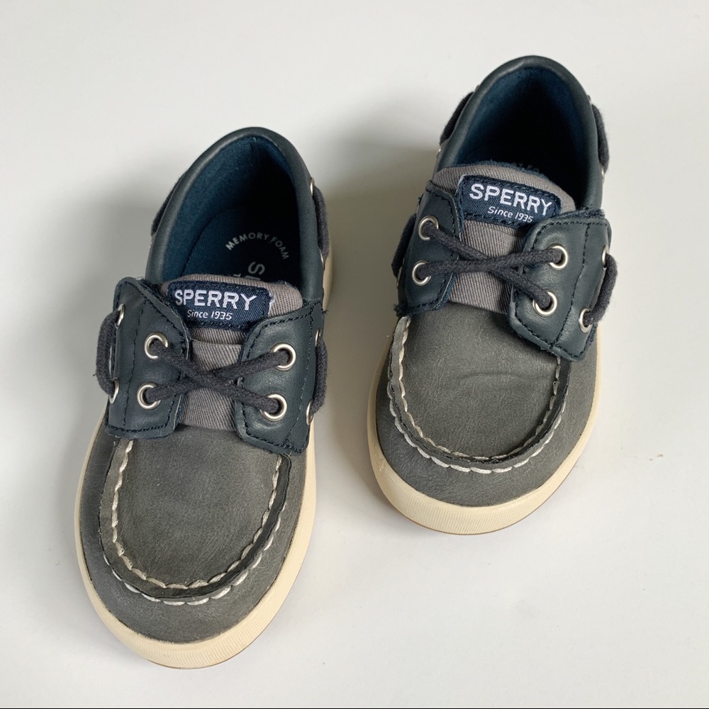 Sperry Cruise Boat Shoes- Toddler Grey